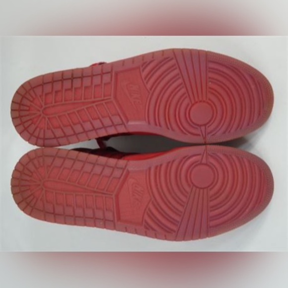 Nike Jordan 1 Flight 4 Premium Red Suede Shoes